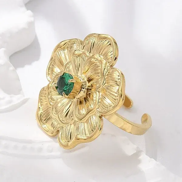 304 Stainless Steel Cuff Rings for Women