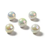 UV Plating Rainbow Iridescent Acrylic Beads