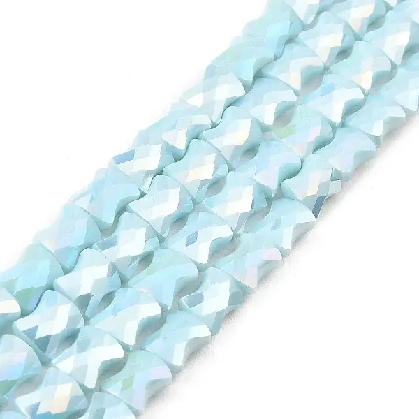 AB Color Plate Glass Beads Strands