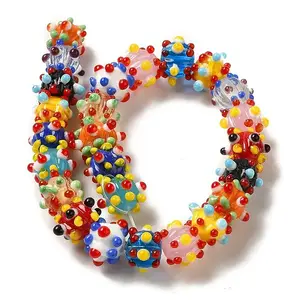 Product Name:Handmade Pumpkin Spot Lampwork Beads