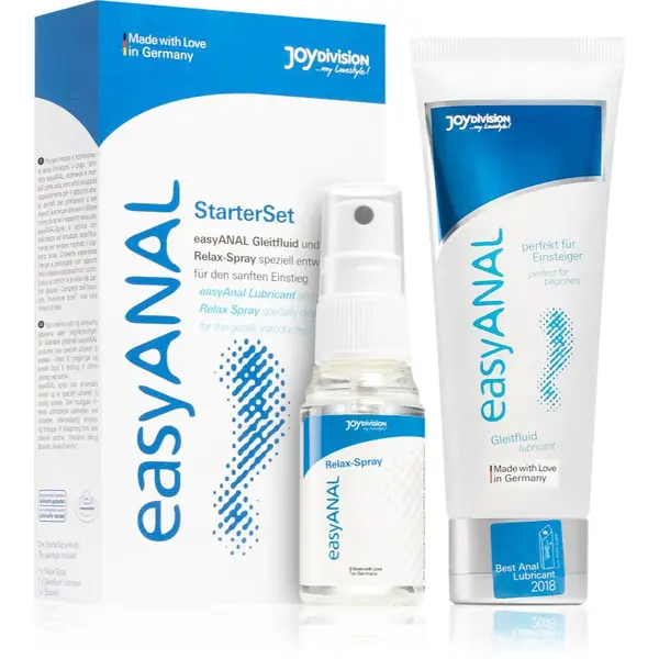 JoyDivision EasyAnal Starterset lubrikační gel 2 ks