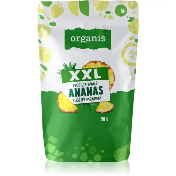 Organis Lyofilizovaný ananas XXL sušené ovoce 90 g