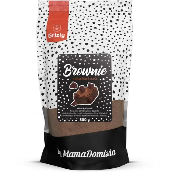 Grizly Brownie by MamaDomisha instantní kaše bez lepku příchuť Brownie 300 g