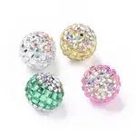 Polymer Clay Rhinestone Beads