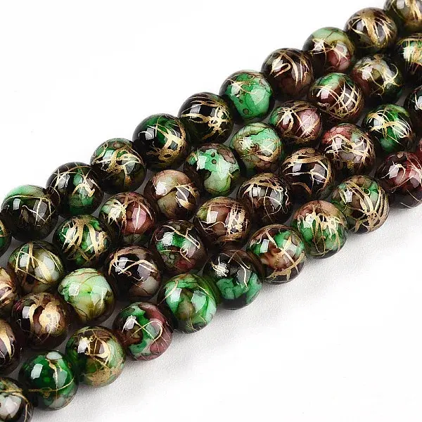 Baking Painted Glass Beads Strands