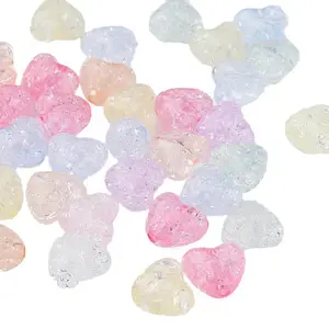 Transparent Crackle Acrylic Beads