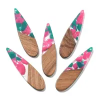 Resin and Walnut Pendants