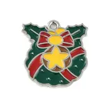 Christmas Theme Alloy Enamel Pendants