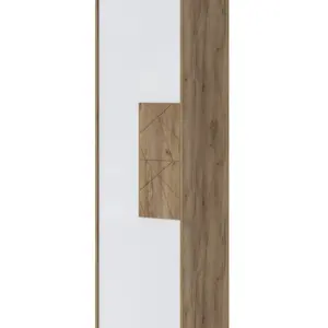 Předsíňová skříň freya - dub halifax/bílá