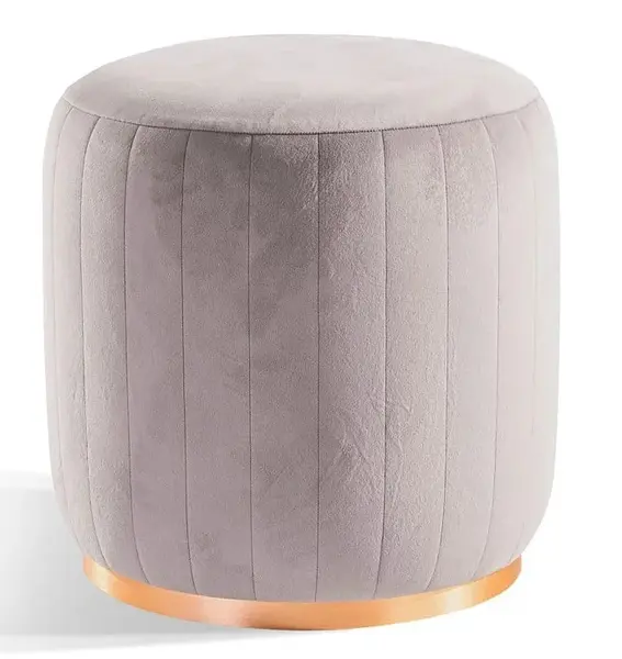 Puf viviana - světle šedá