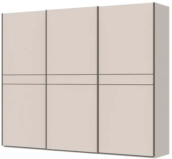 Posuvná šatní skříň 272 baptiste-béžová - s led osvětlením