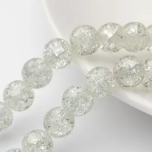 Crackle Glass Beads Strands