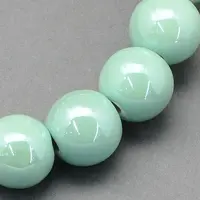 Pearlized Handmade Porcelain Round Beads