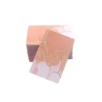 100Pcs Rectangle Gold Stamping Paper Necklace and Earring Display Cards