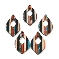 Transparent Resin & Walnut Wood Pendants