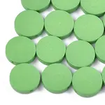 Painted Natural Poplar Wood Beads