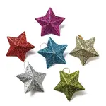 Plastic Glitter Star Pendant Decorations