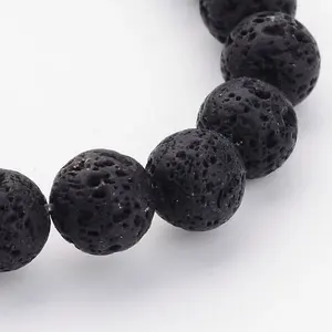 Natural Lava Rock Beads Strands