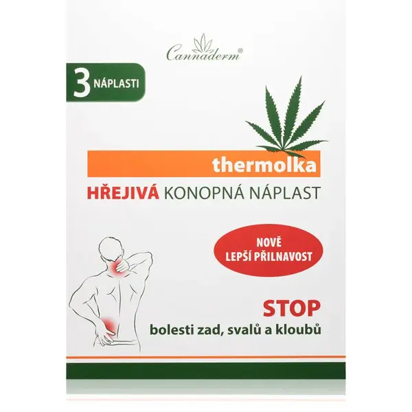 Cannaderm Thermolka hřejivá náplast 3 ks