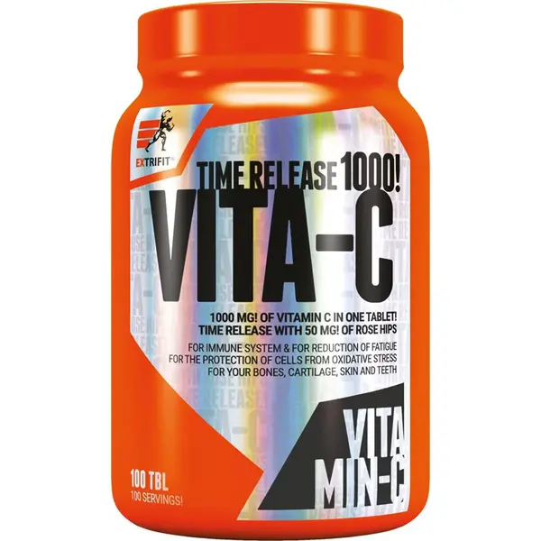Extrifit Vita-C Time Release tablety pro podporu imunitního systému, krásnou pleť a nehty 100 tbl