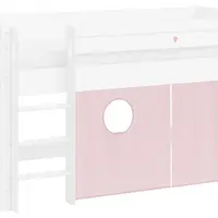 Závěs na vyvýšenou postel fairy - růžová
