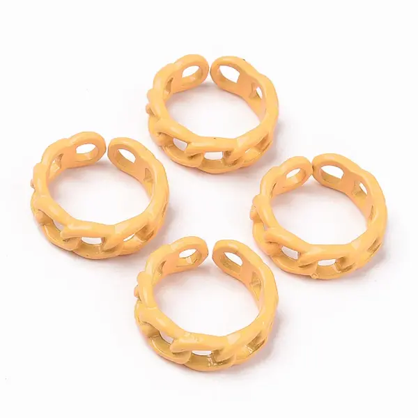 Spray Painted Alloy Cuff Rings