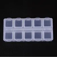 Cuboid Plastic Bead Containers