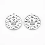 Brass Micro Pave Clear Cubic Zirconia Pendants