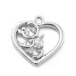 Brass Micro Pave Cubic Zirconia Pendants