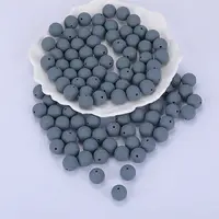 Round Silicone Focal Beads