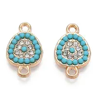 Alloy Rhinestone Links connectors