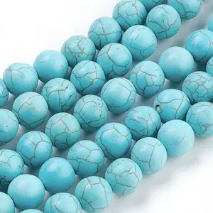 Synthetic Turquoise Beads Strands