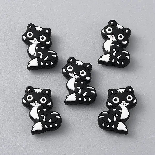 Cat Silicone Beads