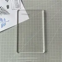 Rounded Corner Transparent Acrylic Stamping Blocks Tools