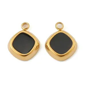 Fashion 304 Stainless Steel Enamel Charms