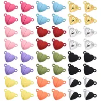 48 Sets 12 Styles Spray Painted Alloy Magnetic Clasps