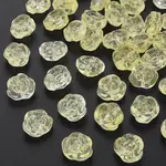 Transparent Baking Painted Glass Beads