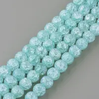 Synthetic Crackle Quartz Beads Strands