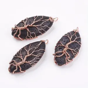 Natural Lava Rock Big Pendants