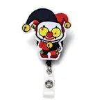 Halloween Joker Felt & ABS Plastic Badge Reel