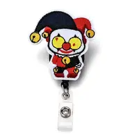 Halloween Joker Felt & ABS Plastic Badge Reel