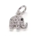 Brass Micro Pave Cubic Zirconia Pendants