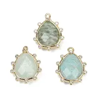 Natural Amazonite Faceted Pendants