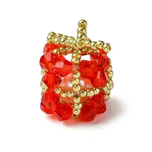 Christmas Seed Beads Beaded Charms