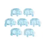 Transparent Spray Painted Glass Beads