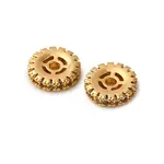 Brass Micro Pave Cubic Zirconia Spacer Beads