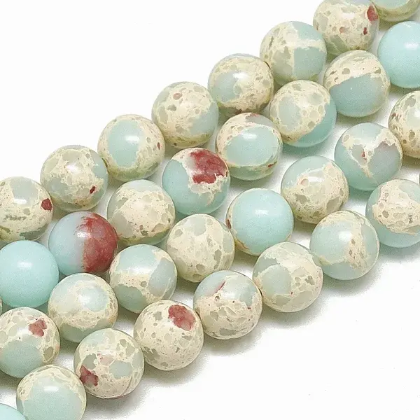 Synthetic Imperial Jasper Beads Strands