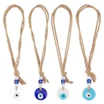 AHADEMAKER 1 Set Handmade Lampwork Evil Eye Pendants Decorations