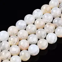 Natural Crackle Agate Beads Strands