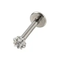 304 Stainless Steel Threaded Flatback Earrings